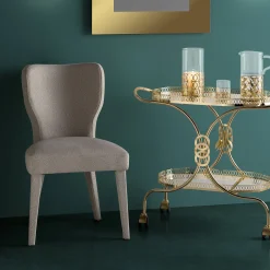 Sedia Lady V Beige di Ciarmoli Queda Studio