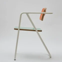 Sedia La Misciù Bianco/Teal/Arancio
