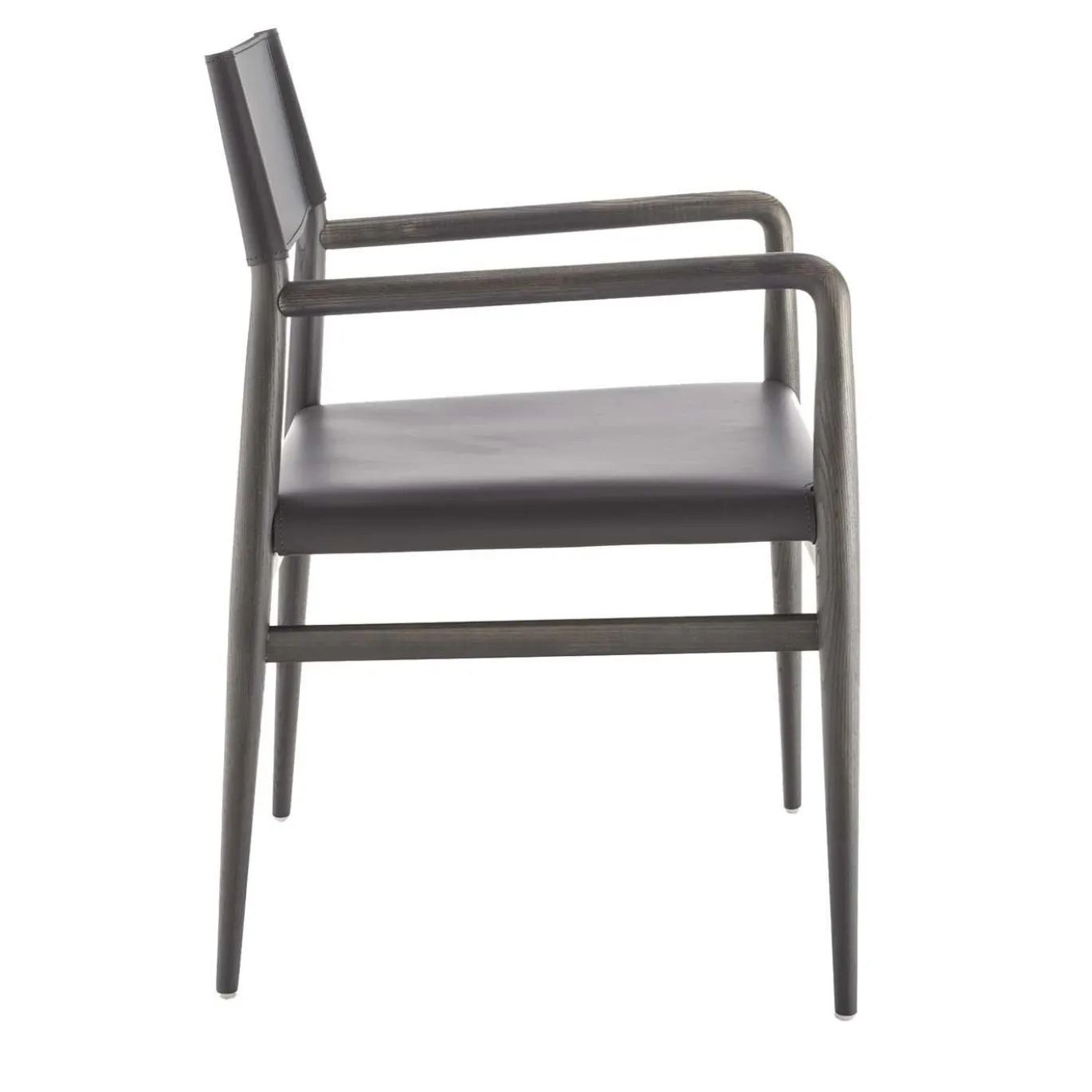 Sedia Ledermann con braccioli di Tom Kelley