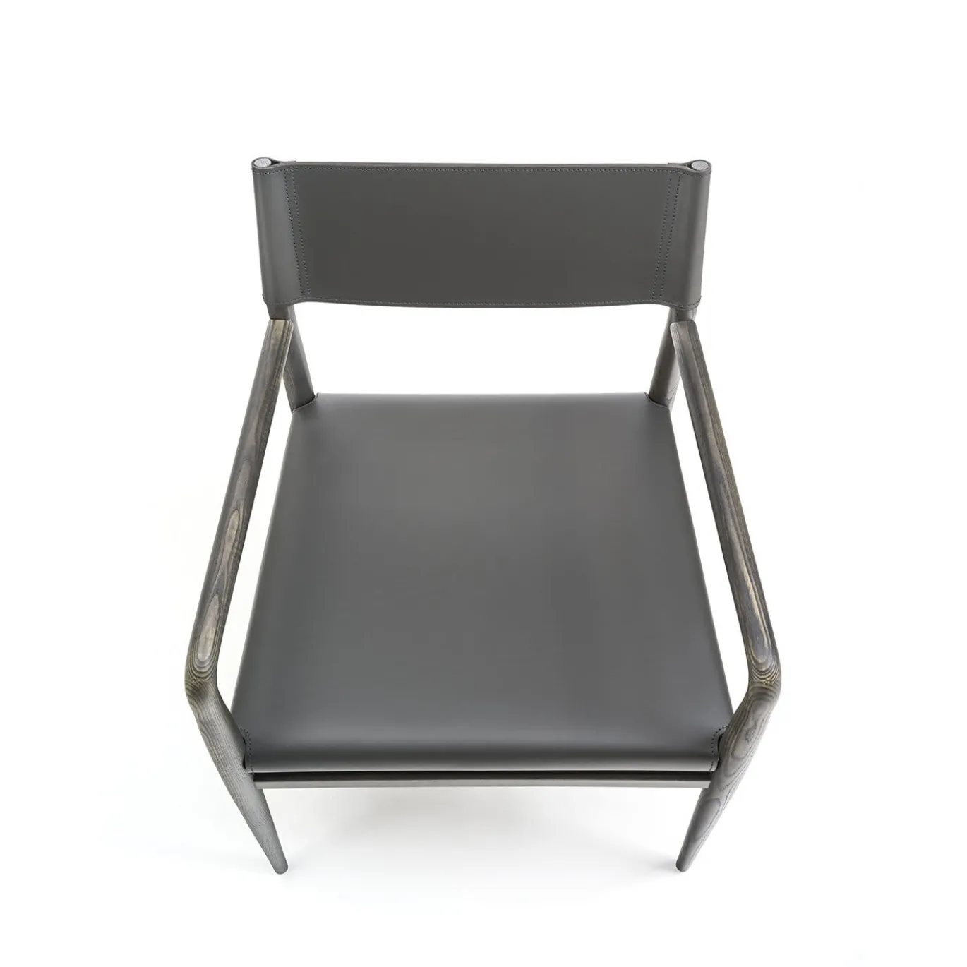 Sedia Ledermann con braccioli di Tom Kelley
