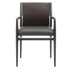 Sedia Ledermann in Pelle Marrone