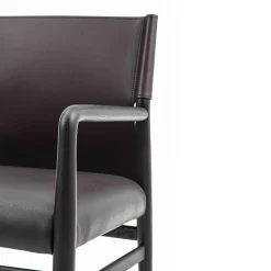 Sedia Ledermann in Pelle Marrone