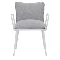 Sedia Lipari Outdoor Avorio con braccioli