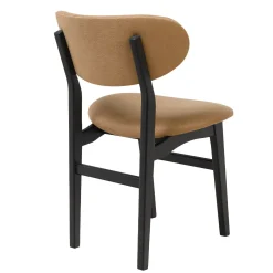 Sedia Little Inga nera e beige