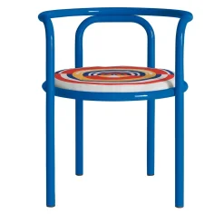 Sedia Locus Solus Blue di Gae Aulenti