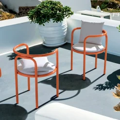 Sedia Locus Solus Orange di Gae Aulenti