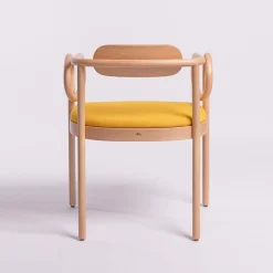 Sedia Loop in Faggio Giallo di India Mahdavi