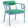 Sedia Loop verde e azzurra di India Mahdavi