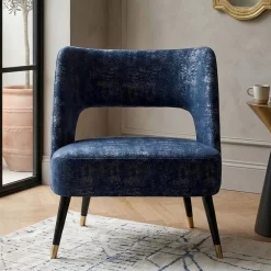 Sedia Lounge Capri blu