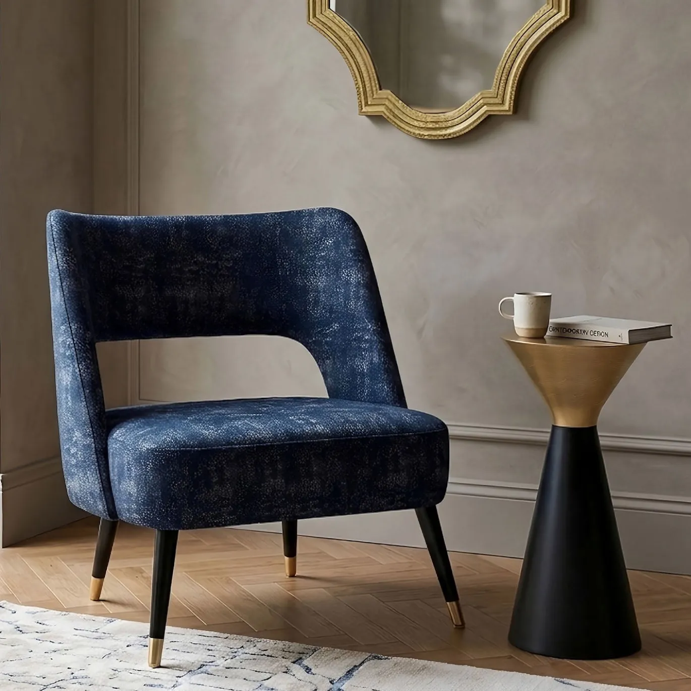 Sedia Lounge Capri blu