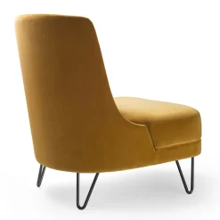 Sedia lounge Chris giallo zafferano