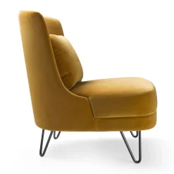 Sedia lounge Chris giallo zafferano