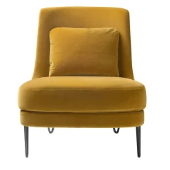 Sedia lounge Chris giallo zafferano