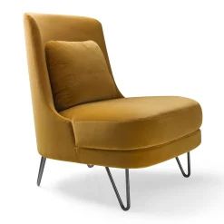 Sedia lounge Chris giallo zafferano
