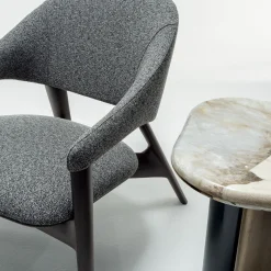 Sedia Lounge Egle ED/50 069 in Frassino Grigio