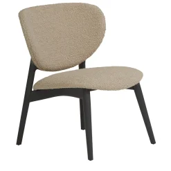 Sedia lounge Fleuron 203 antracite e beige di Constance Guisset