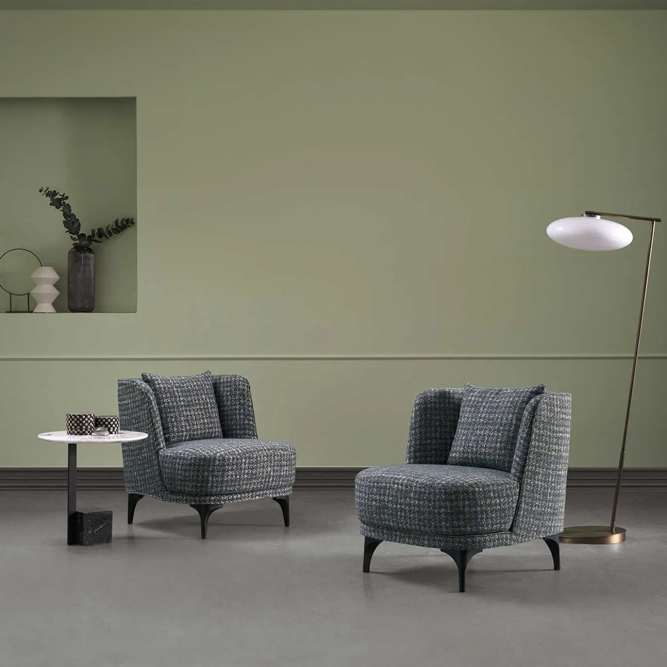 Sedia Lounge Luna grigia di Michele Mantovani