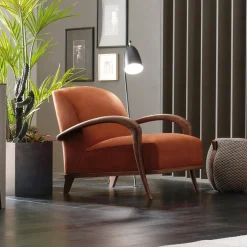 Sedia lounge Paprika Domino