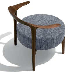 Sedia lounge Ripple Gray