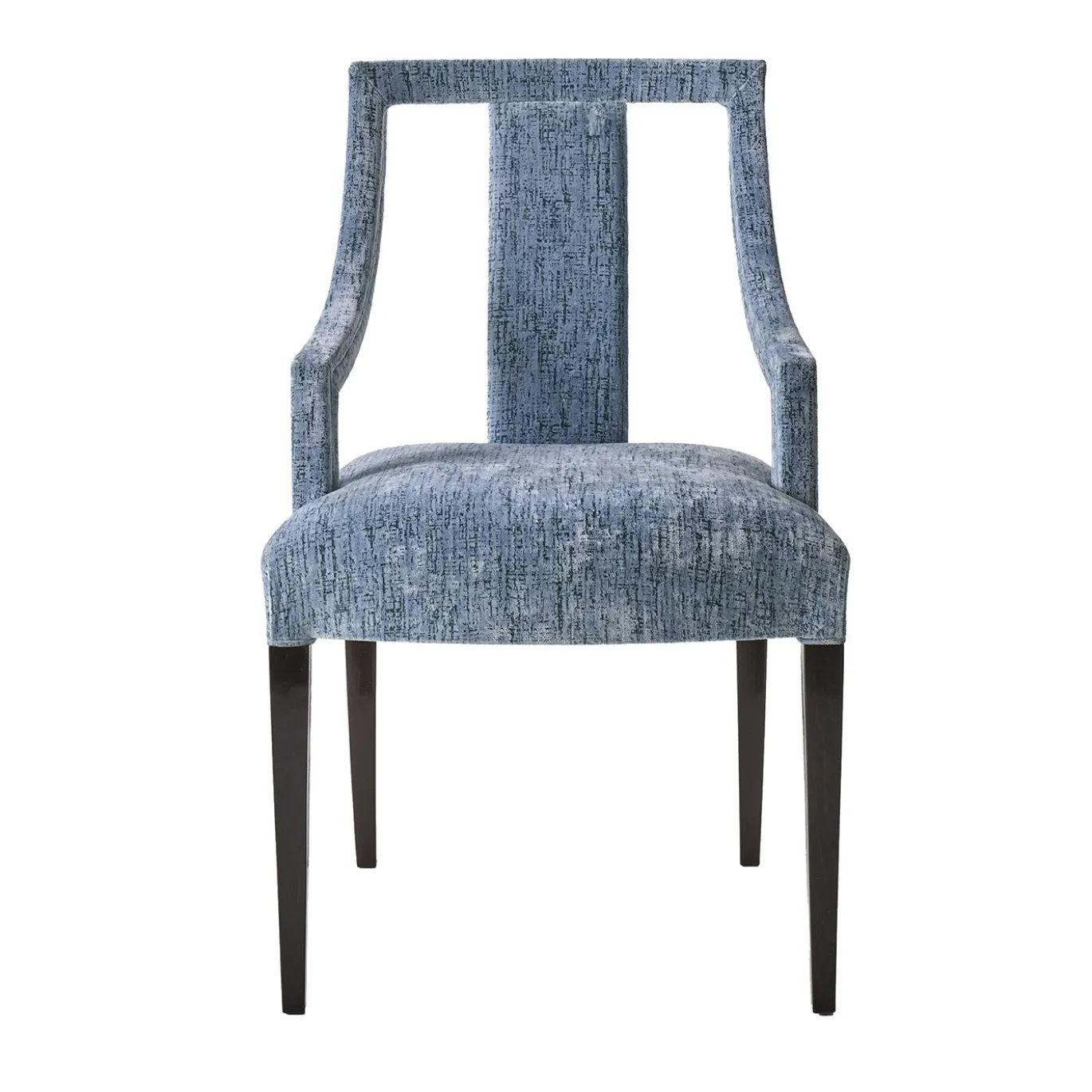Sedia Lysor in velluto azzurro