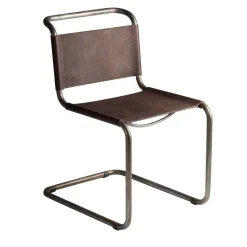 Sedia Meccanica pelle galuchat marrone