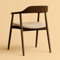 Sedia minimalista Mikura in Legno
