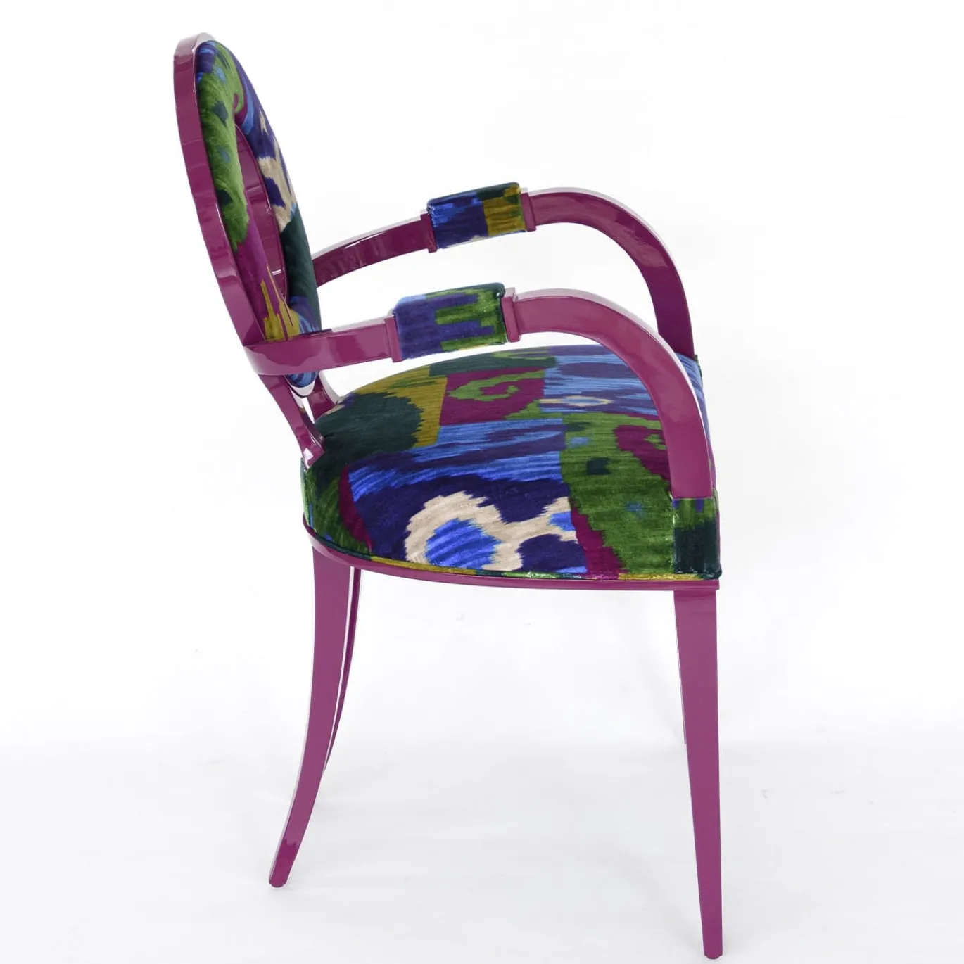 Sedia New Moon Magenta con braccioli