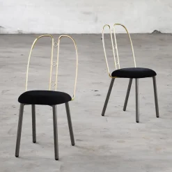 Sedia Nollie Oro e Ultrablack