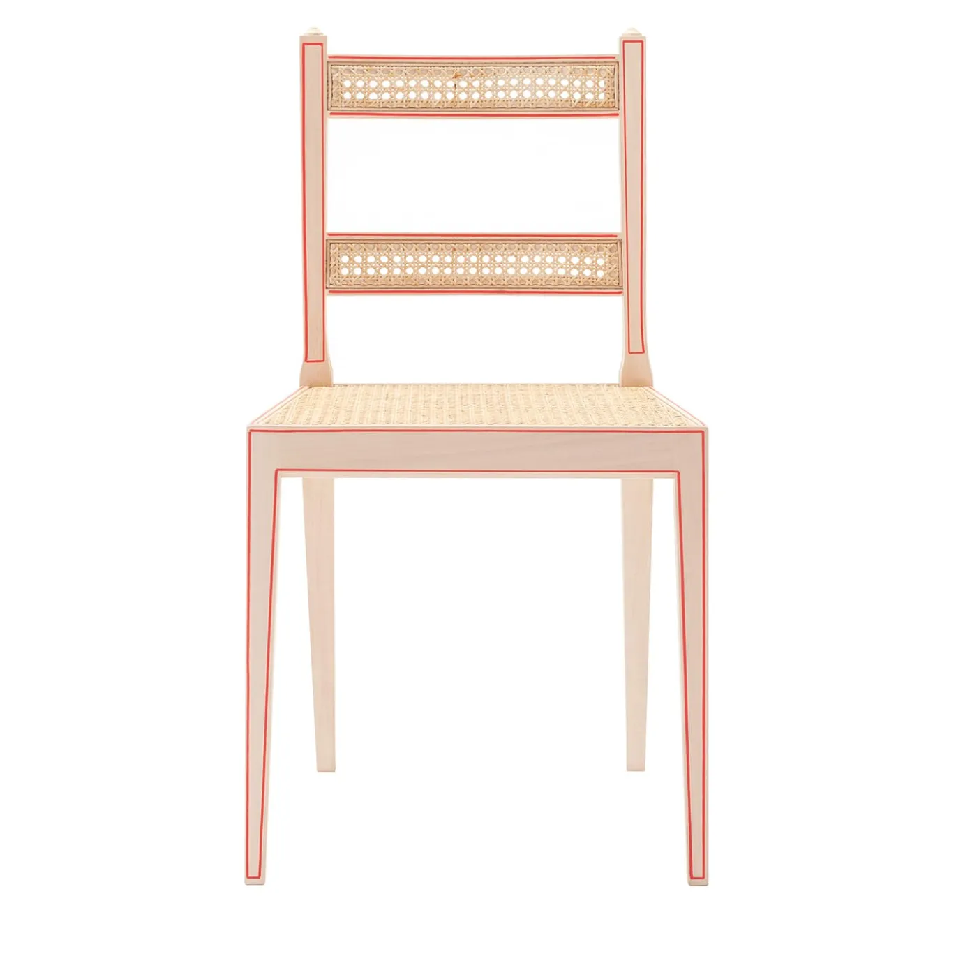 Sedia North con struttura rossa
