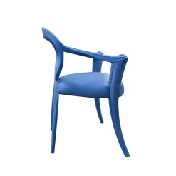 Sedia Opus blue Caviar di Carlo Rampazzi