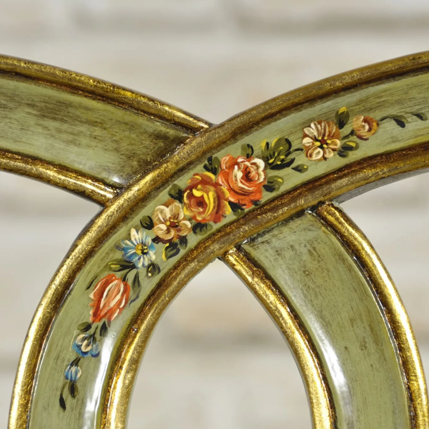 Sedia Otto Verde In Stile Veneziano