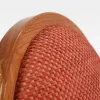 Sedia Pentagon Terracotta con Schienale in Legno Lucido