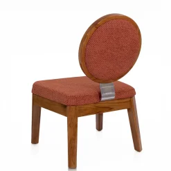 Sedia Pentagon Terracotta con Schienale in Legno Lucido