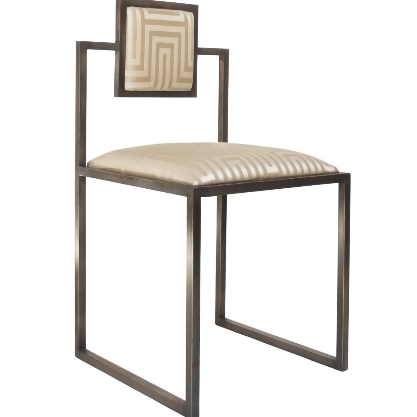 Sedia quadrata Champagne