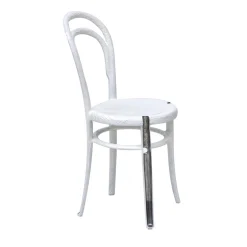Sedia Rethonet in alluminio bianco