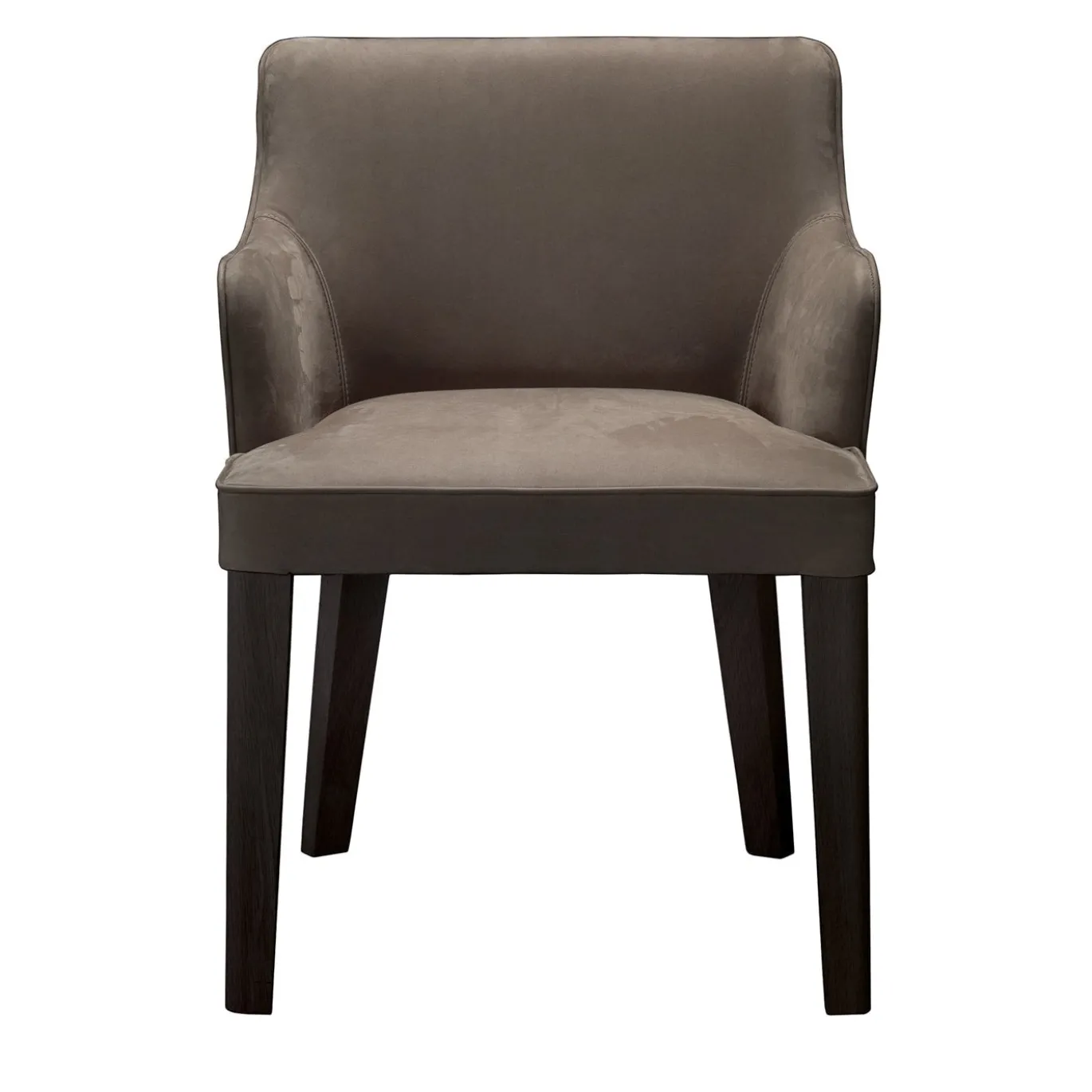 Sedia Royale in pelle marrone e rovere nero di Castello Lagravinese