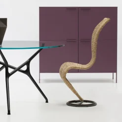 Sedia S-Chair Marrone di Tom Dixon