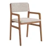Sedia Shanghai beige e noce
