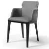 Sedia Shape in velluto grigio