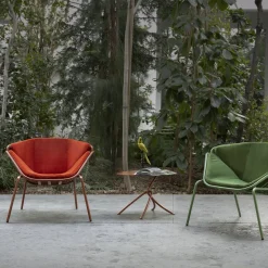 Sedia Skin Lounge Red Outdoor di Giacomo Cattani