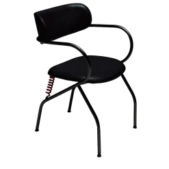 Sedia Spring Black di Front