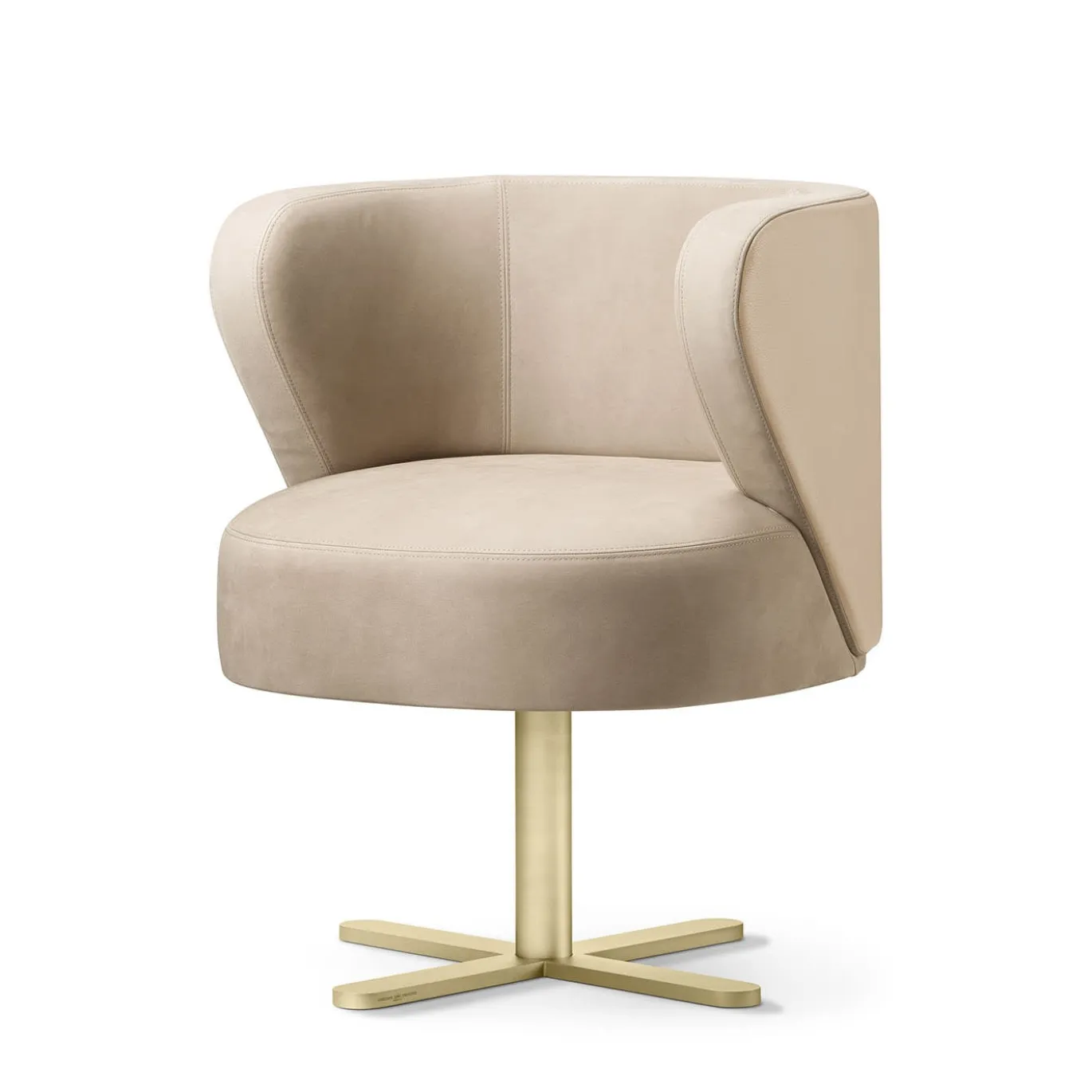 Sedia Spritz In Pelle Beige Di Lorenza Bozzoli
