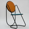 Sedia U-Disk nero/azzurro/arancio