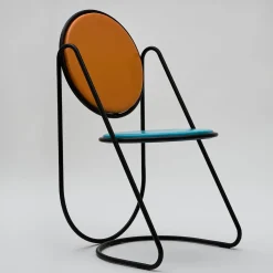 Sedia U-Disk nero/azzurro/arancio
