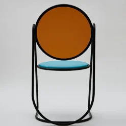 Sedia U-Disk nero/azzurro/arancio