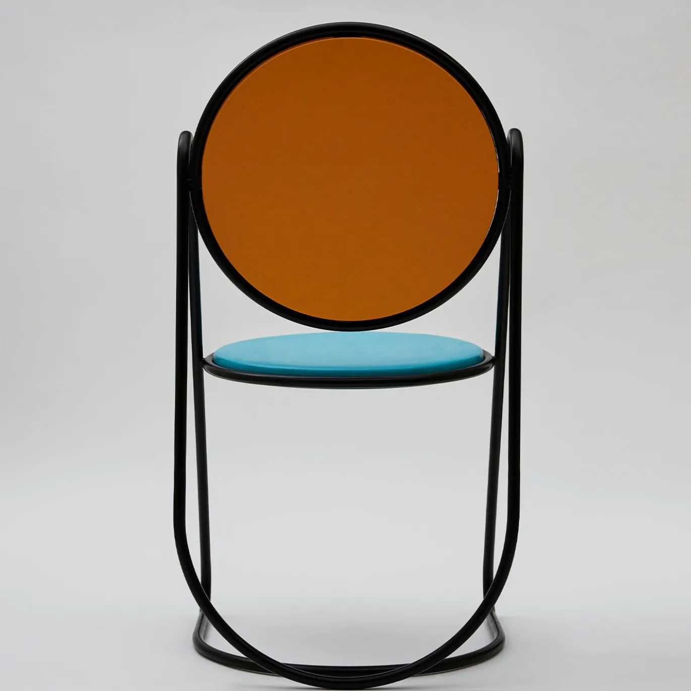 Sedia U-Disk nero/azzurro/arancio