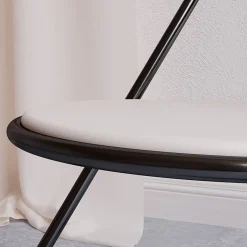 Sedia U-Disk nero/rosso/avorio