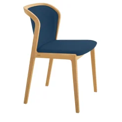 Sedia Vienna in faggio naturale blu