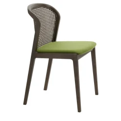 Sedia Vienna in paglia e faggio naturale verde