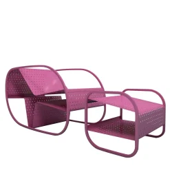 Seduta e tavolino Flip Fuxia di Salomè Hazan